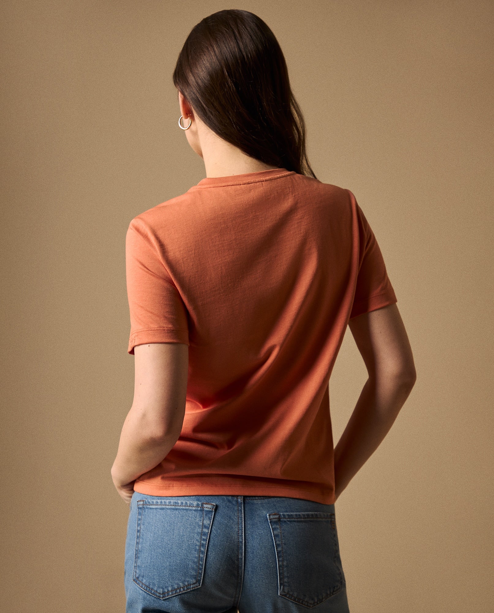 Camiseta Naranja con Bordado Floral - Naranja 34_609G020_NAR161435_5