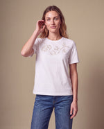 Camiseta manga corta bordada - Crudo 34_609H005_CRU114201_0