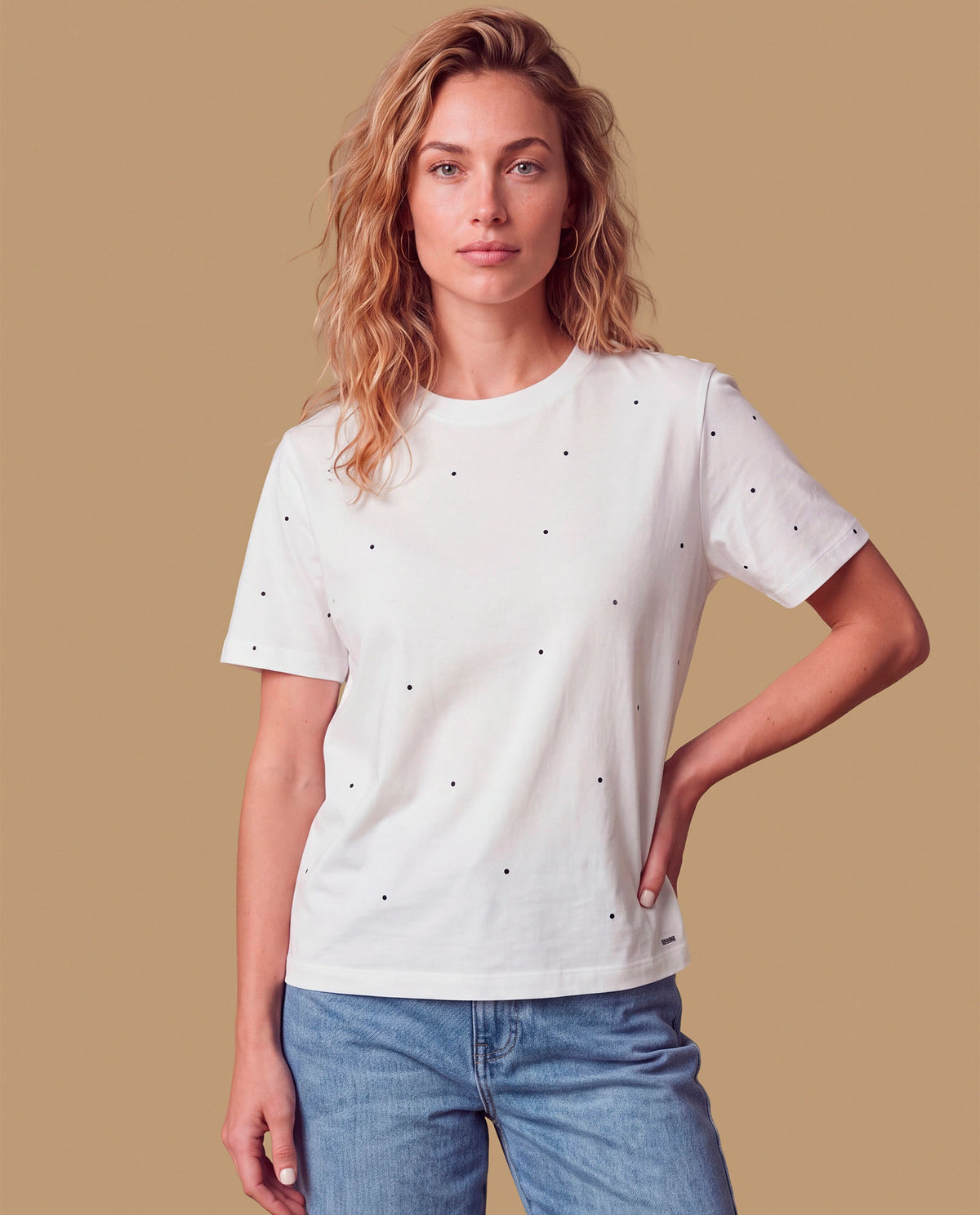 Camiseta manga corta puntos bordados - Blanco 34_609H090_BLA110601_4