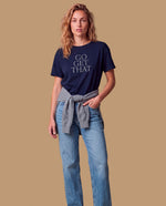 Camiseta manga corta texto blanco - Azul 34_609H092_AZU193933_3