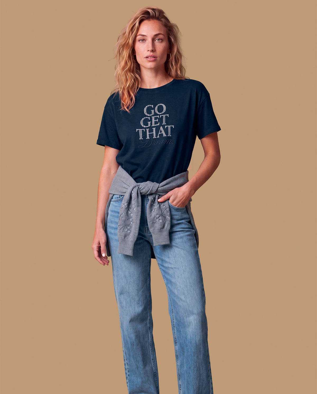 Camiseta manga corta texto blanco - Azul 34_609H092_AZU193933_3