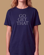 Camiseta manga corta texto blanco - Azul 34_609H092_AZU193933_4