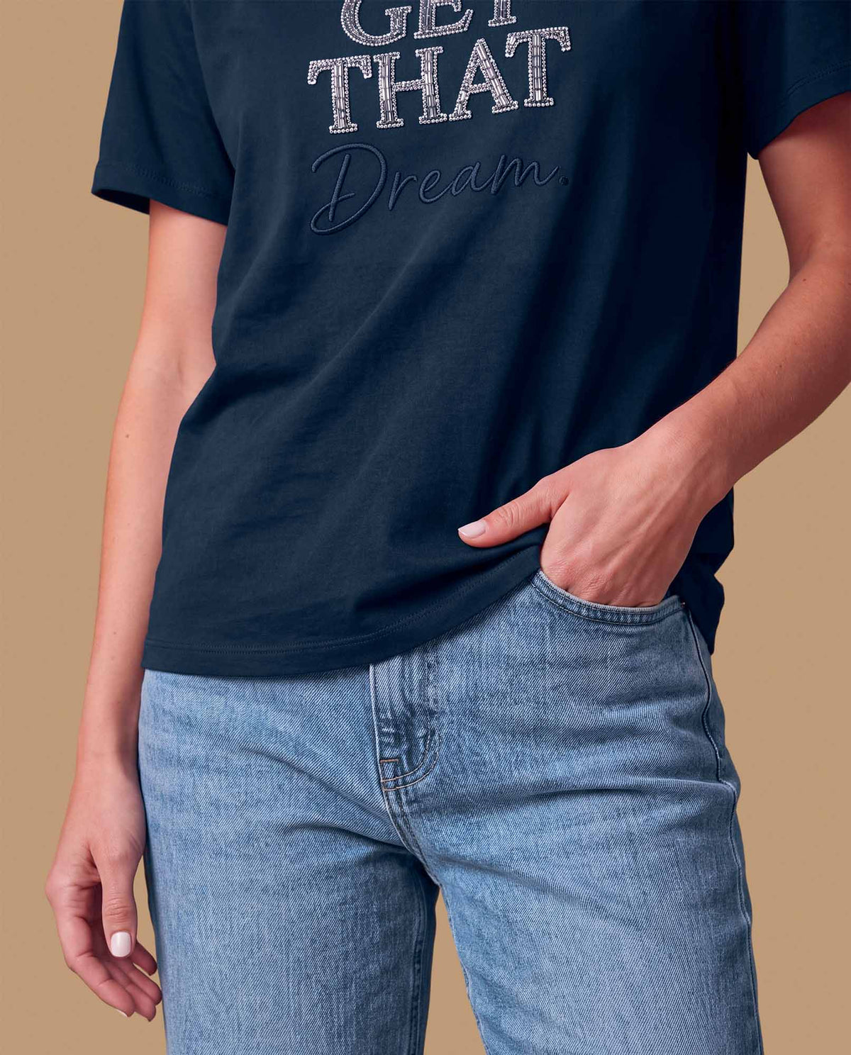 Camiseta manga corta texto blanco - Azul 34_609H092_AZU193933_5