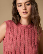 Camiseta manga sisa punto trenzado - Rosa 34_609H215_ROS181630_4