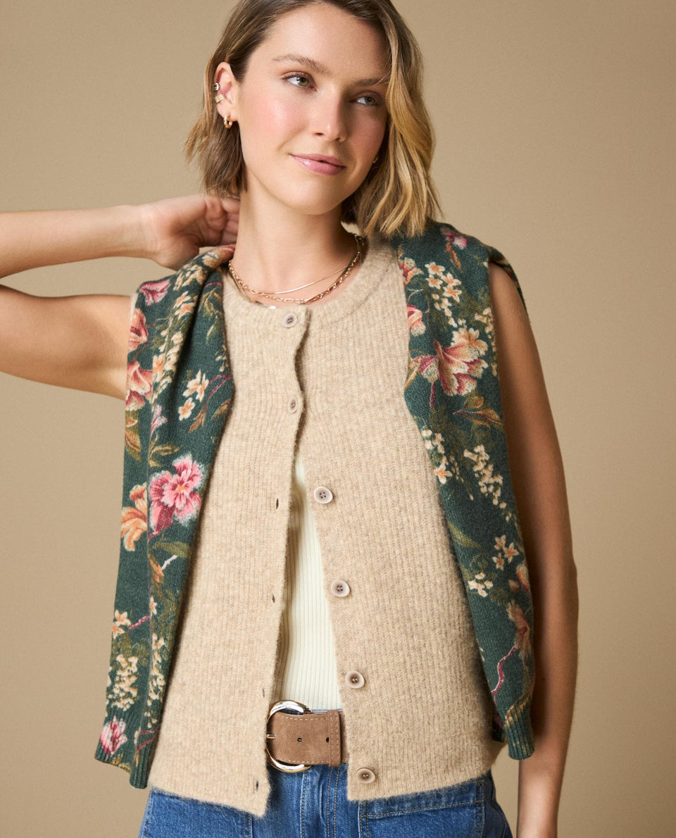 Camiseta manga sisa bordada - Beige 34_609H218_BEI131105_3