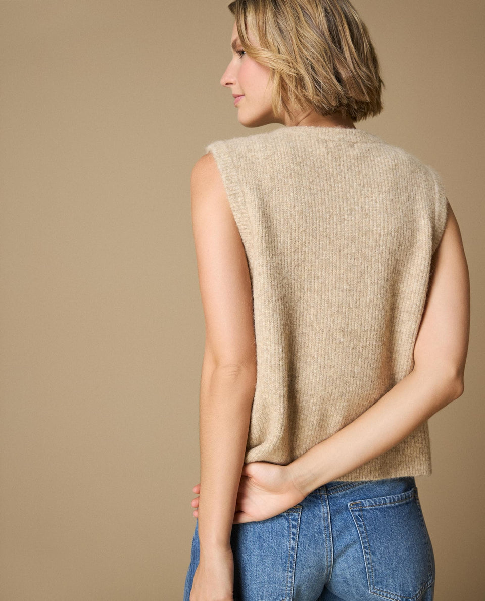 Camiseta manga sisa bordada - Beige 34_609H218_BEI131105_5