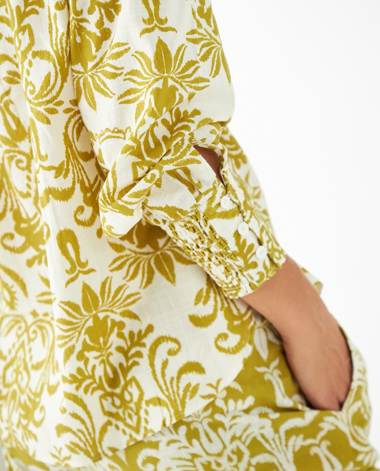 Camisa manga larga estampada para mujer - Verde 34_611F029_VER160541_5