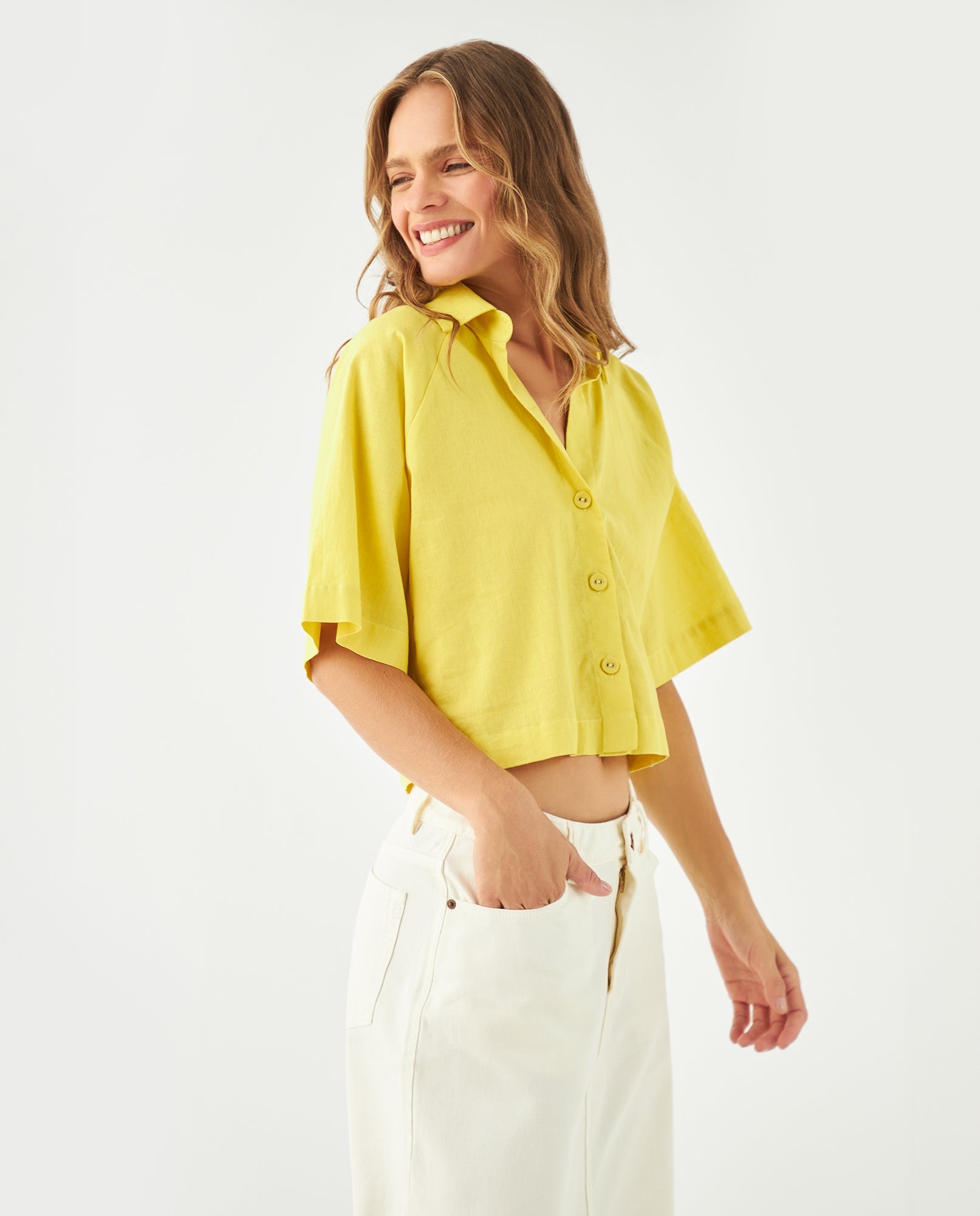 Camisa manga corta para mujer - Verde 34_611F036_VER140647_3