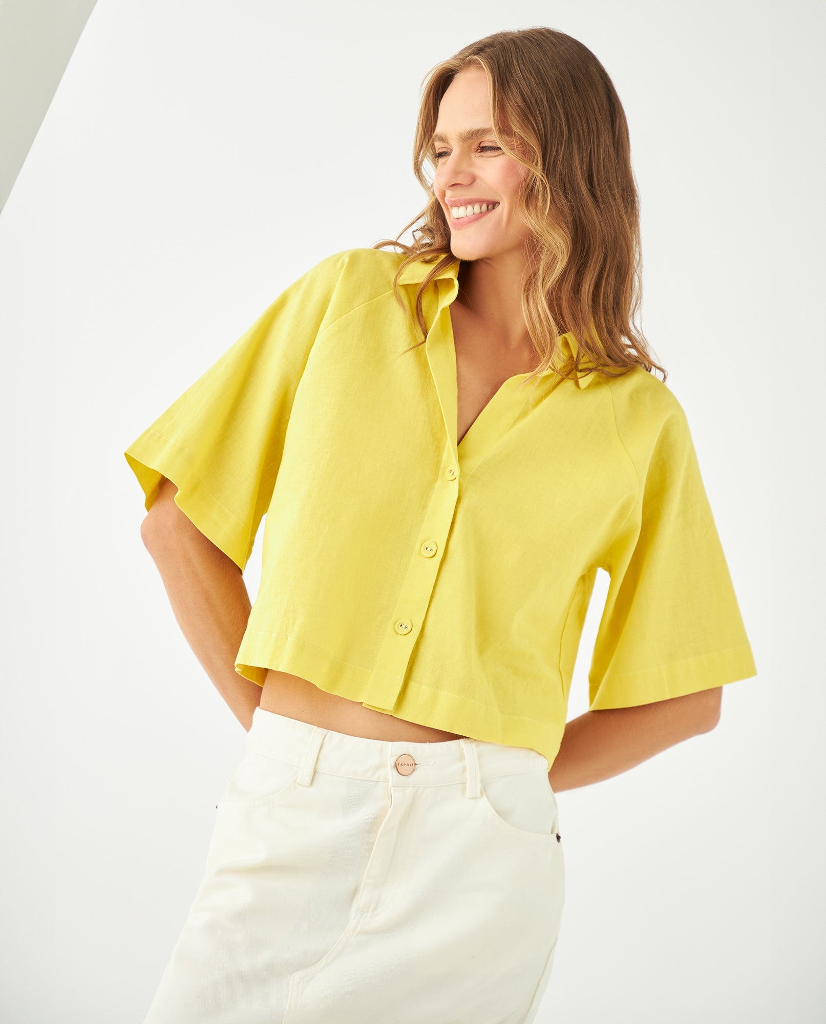 Camisa manga corta para mujer - Verde 34_611F036_VER140647_4