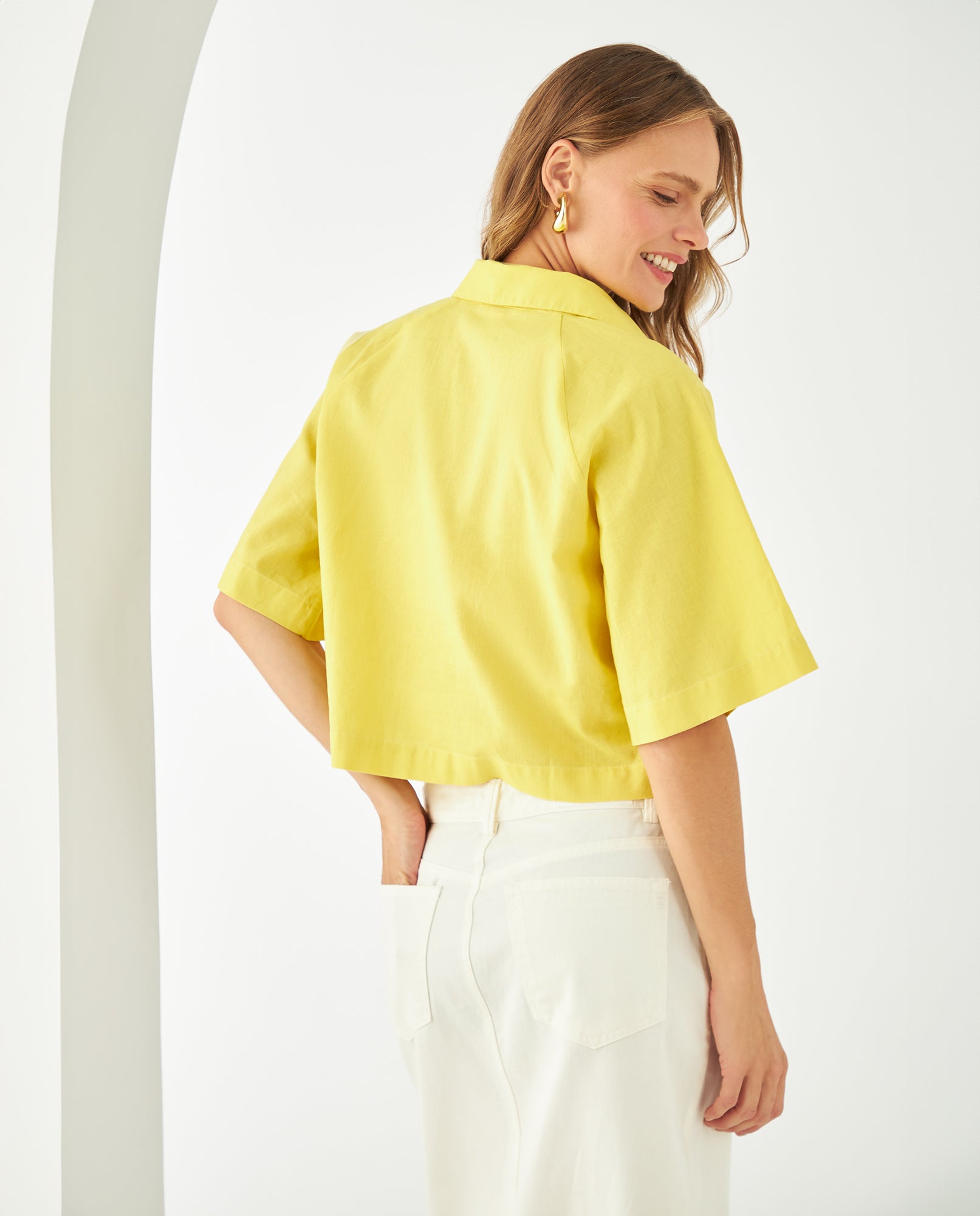 Camisa manga corta para mujer - Verde 34_611F036_VER140647_6