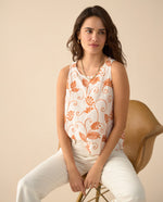 Camisa manga sisa para mujer - Crudo