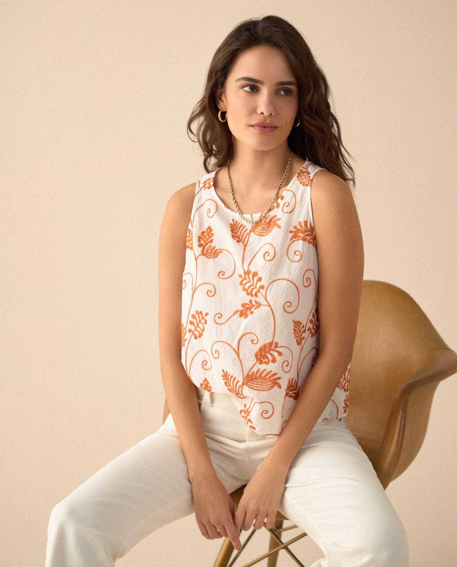 Camisa manga sisa para mujer - Crudo