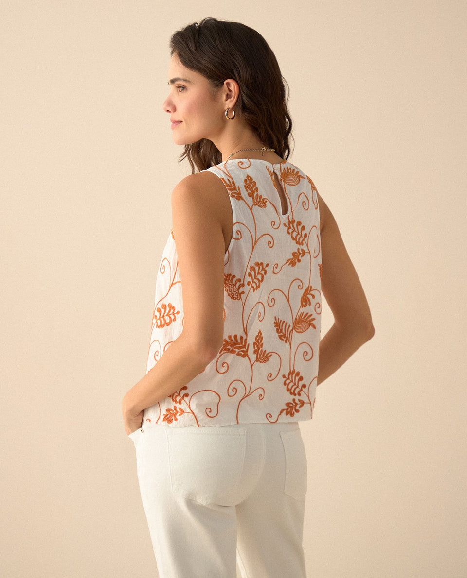 Camisa manga sisa para mujer - Crudo 34_611G004_CRU110602_4