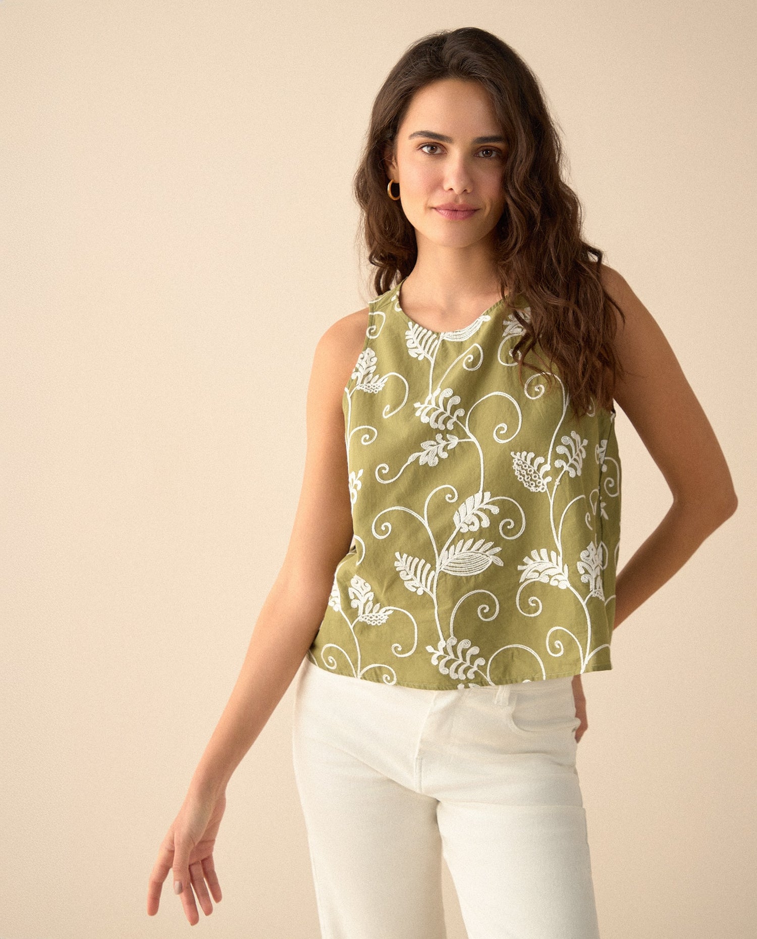 Camisa manga sisa para mujer - Verde