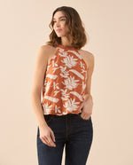 Camisa con detalles bordados para mujer - Naranja