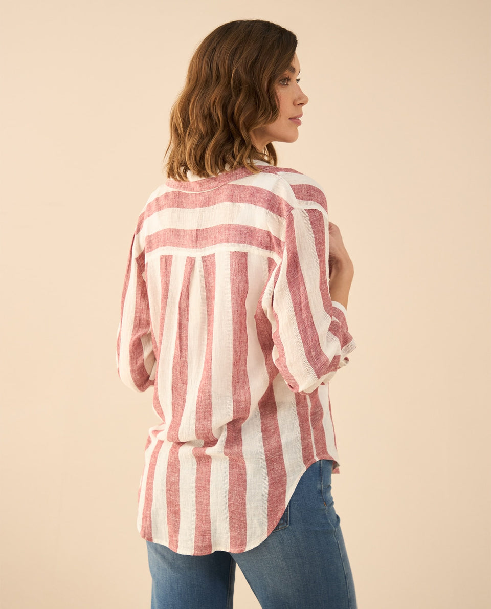 Camisa manga larga para mujer - Rojo 34_611G025_ROJ181540_4