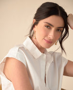 Camisa de diseño abierto para mujer - Blanco 34_611G030_BLA110601_5