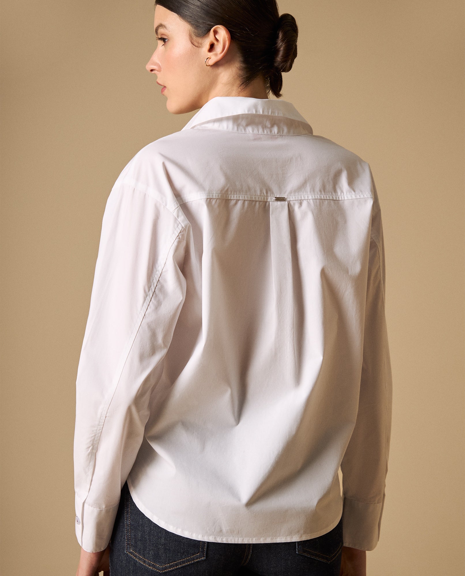 Camisa bordada manga larga cuello camisero - Blanco 34_611H021_BLA114001_5