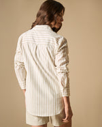 Camisa manga larga cuello camisero - Verde