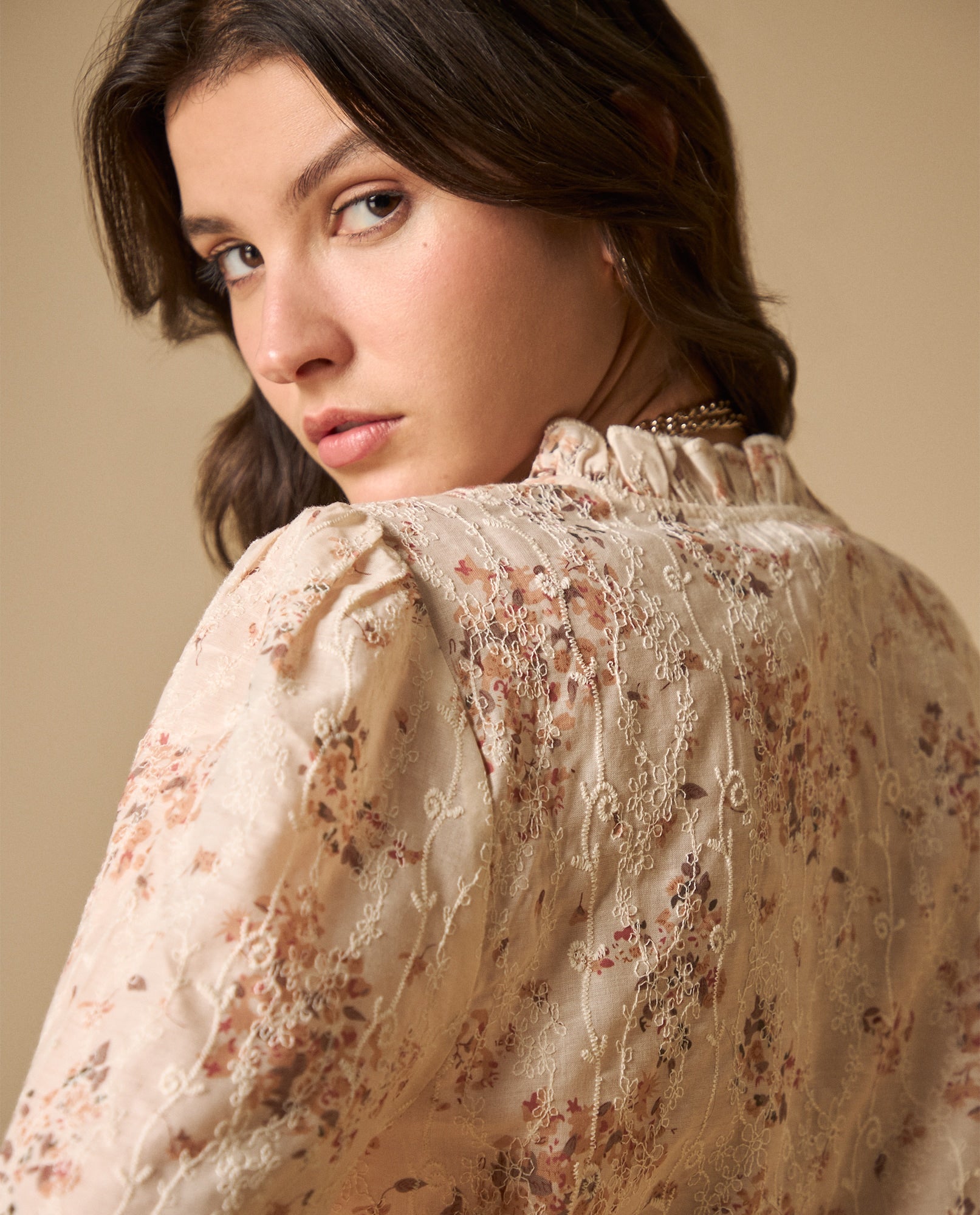 Camisa de algodón manga sisa cuello redondo - Rosa 34_611H201_ROS111305_3