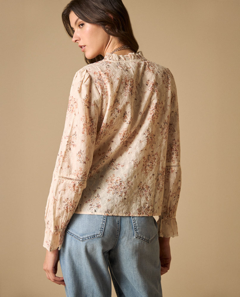 Camisa de algodón manga sisa cuello redondo - Rosa 34_611H201_ROS111305_5