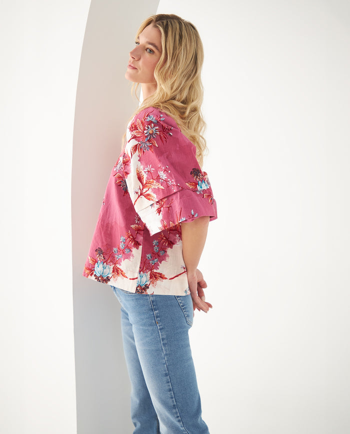 Camisa con escote recto para mujer - Rosa 34_612F011_ROS171723_3