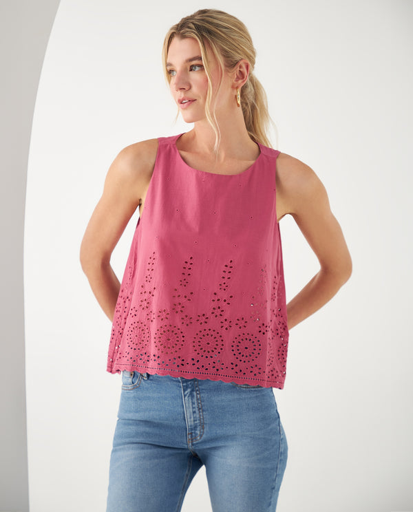 Camisa con detalles desagujados para mujer - Rosa 34_612F016_ROS171723_0
