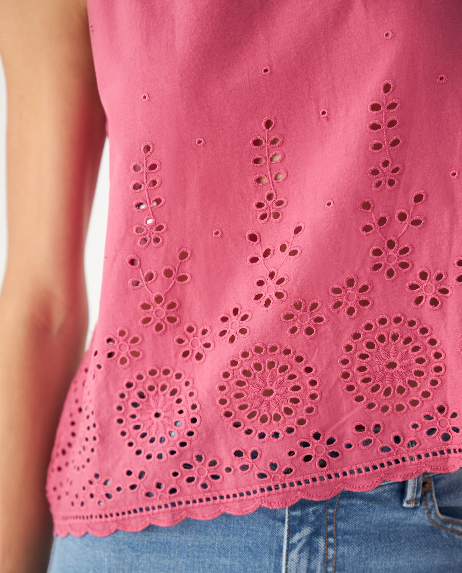 Camisa con detalles desagujados para mujer - Rosa 34_612F016_ROS171723_3