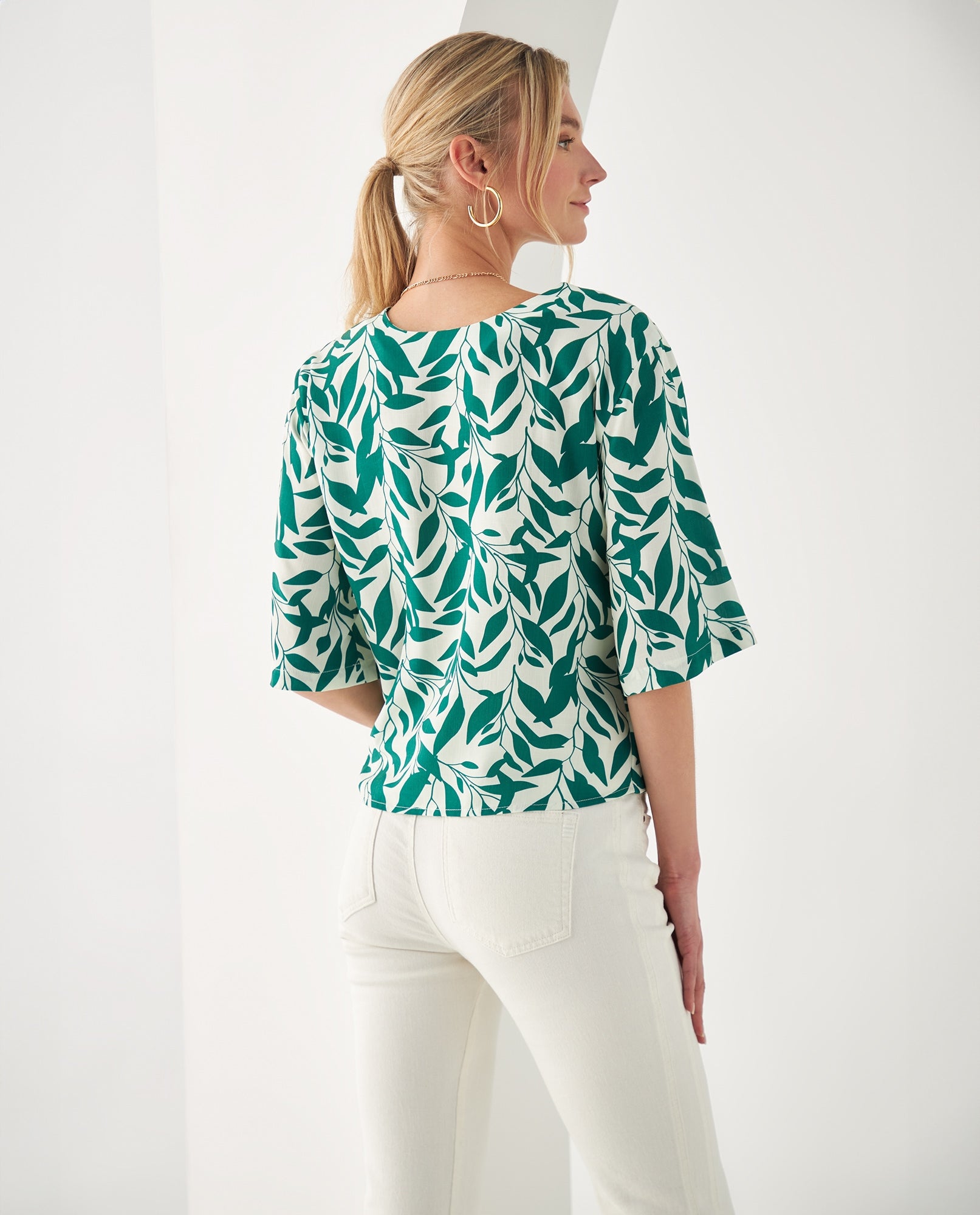 Camisa de tela fluida para mujer - Crudo 34_612F021_CRU110602_4