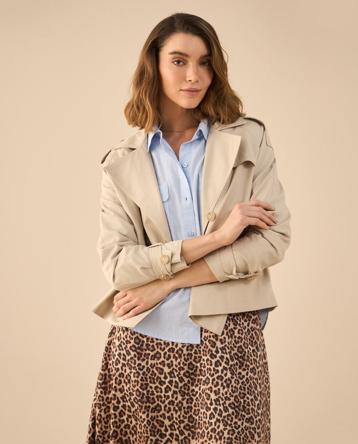 Camisa con detalles bordados para mujer - Azul 34_612G008_AZU154030_0