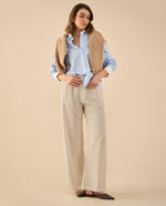 Camisa de largo asimétrico para mujer - Azul 34_612G011_AZU193921_7