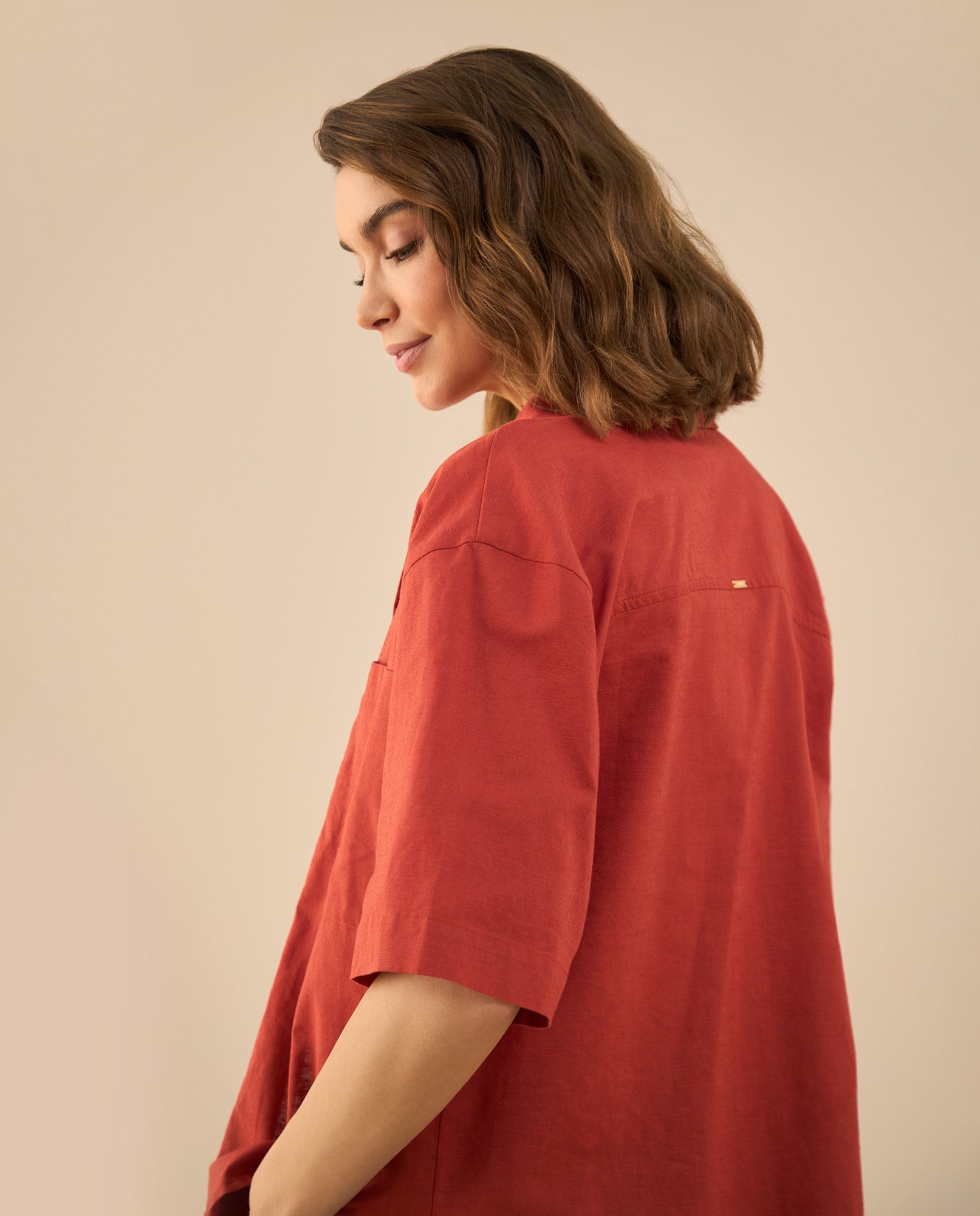 Camisa manga corta para mujer - Rojo 34_612G023_ROJ181444_5