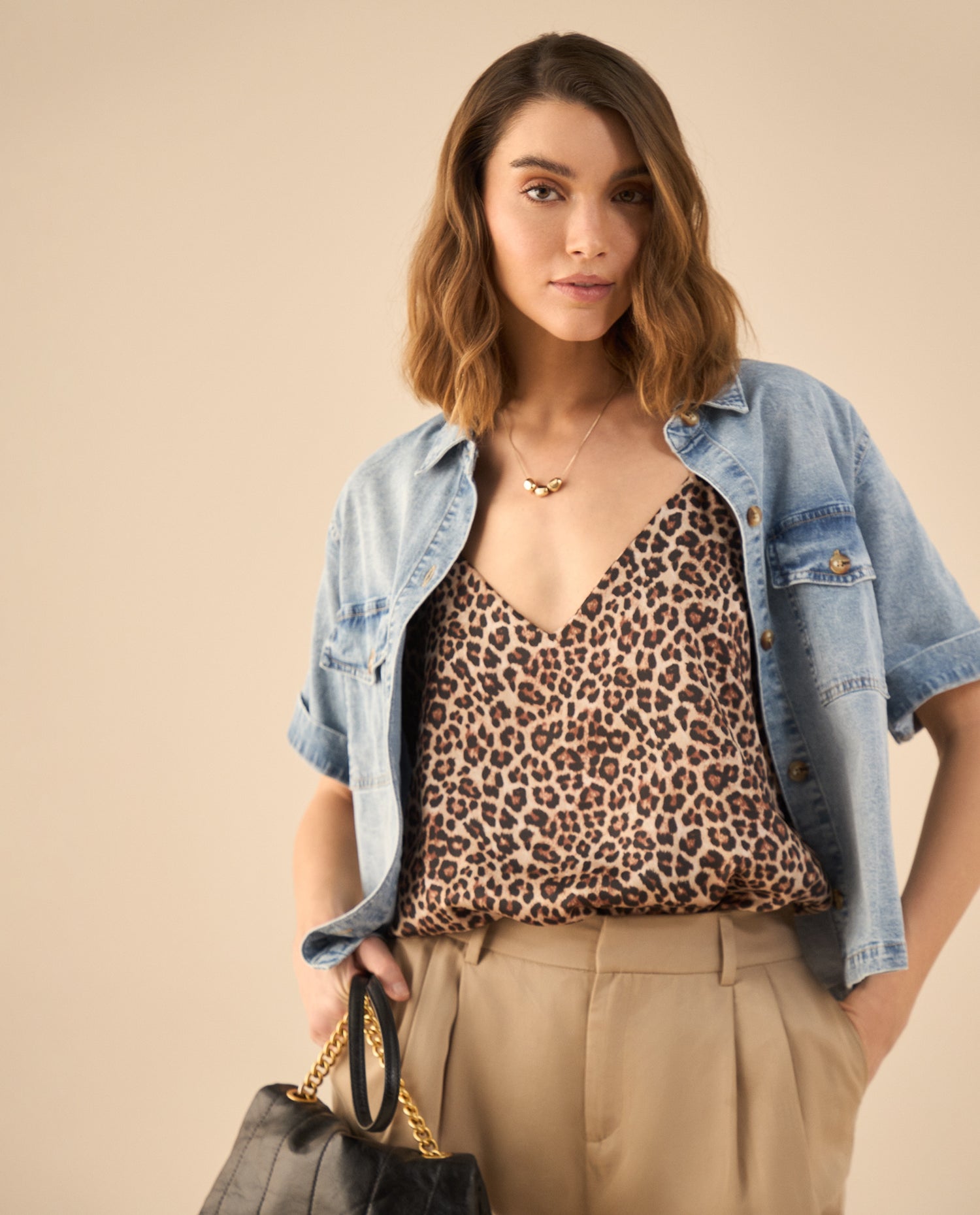 Camisa en denim para mujer - Azul
