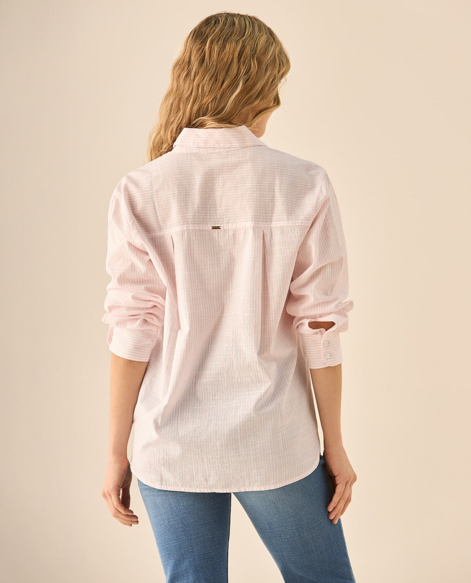 Camisa de diseño a rayas para mujer - Amarillo 34_612G040_ROS151523_4