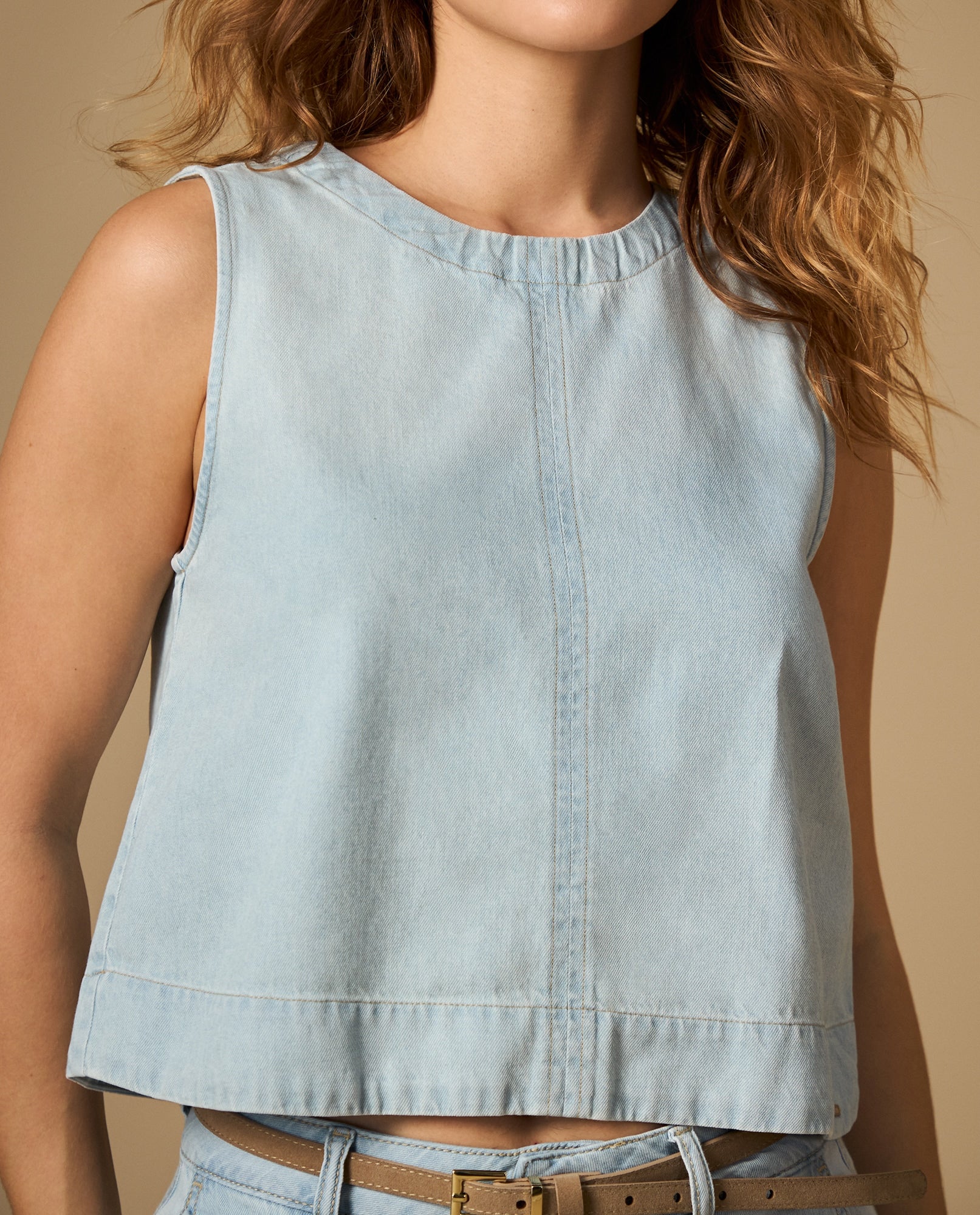 Camisa manga sisa cuello redondo corte cropped - Azul 34_612H003_AZU134110_3