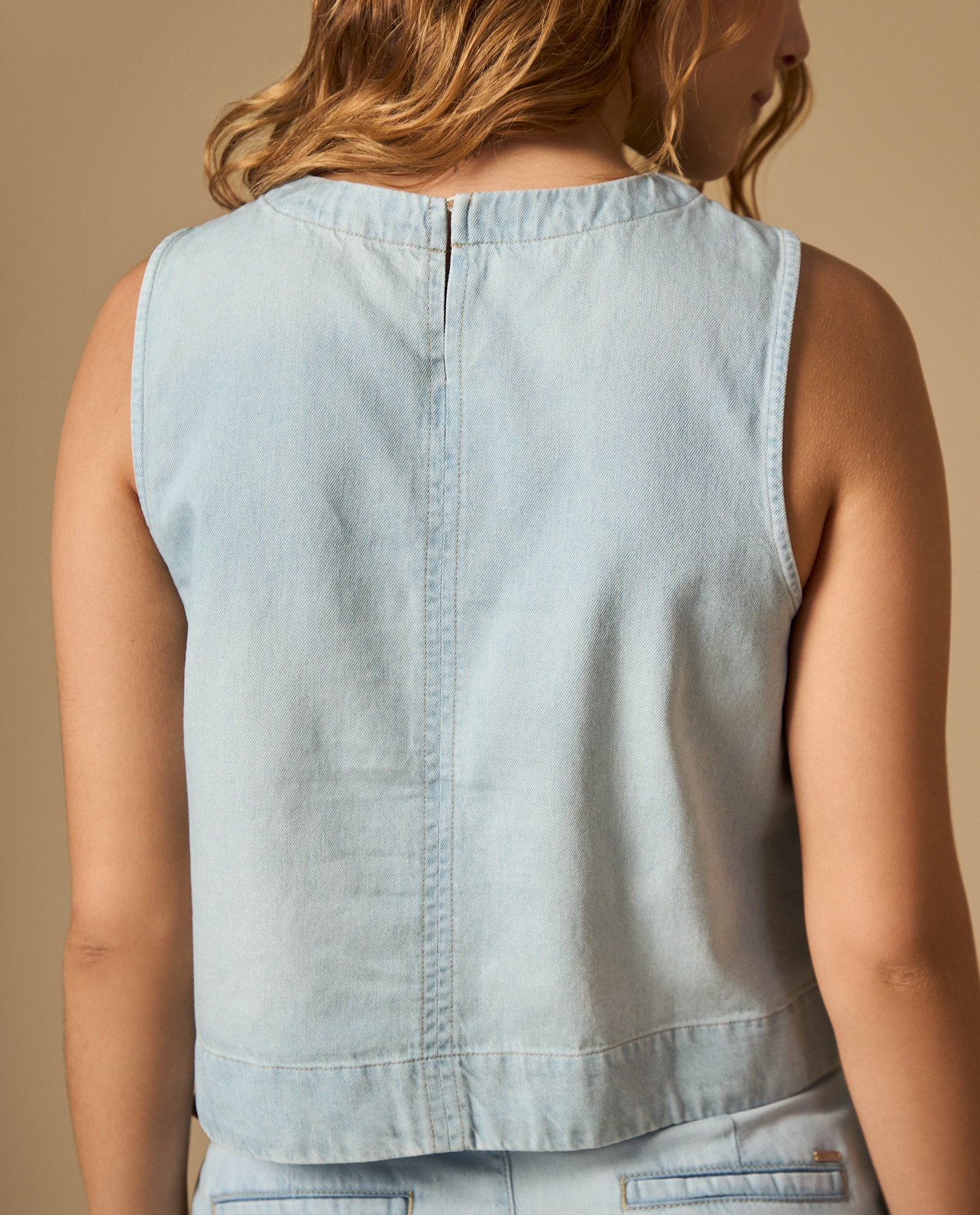 Camisa manga sisa cuello redondo corte cropped - Azul 34_612H003_AZU134110_5