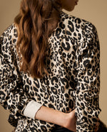 Camisa manga larga cuello camisero en viscosa - Crudo