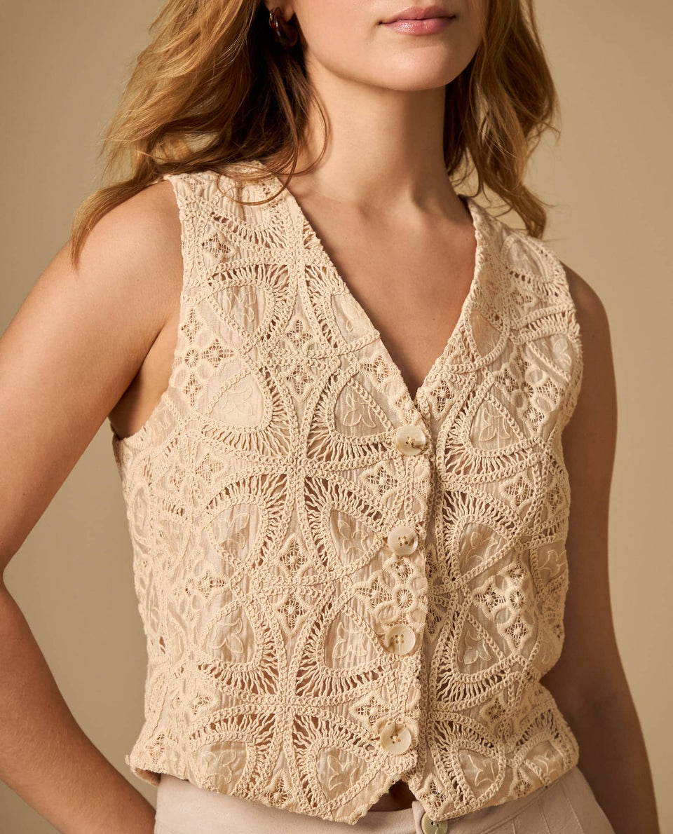 Camisa camisera manga larga estampado continuo - Beige 34_612H060_BEI161010_3