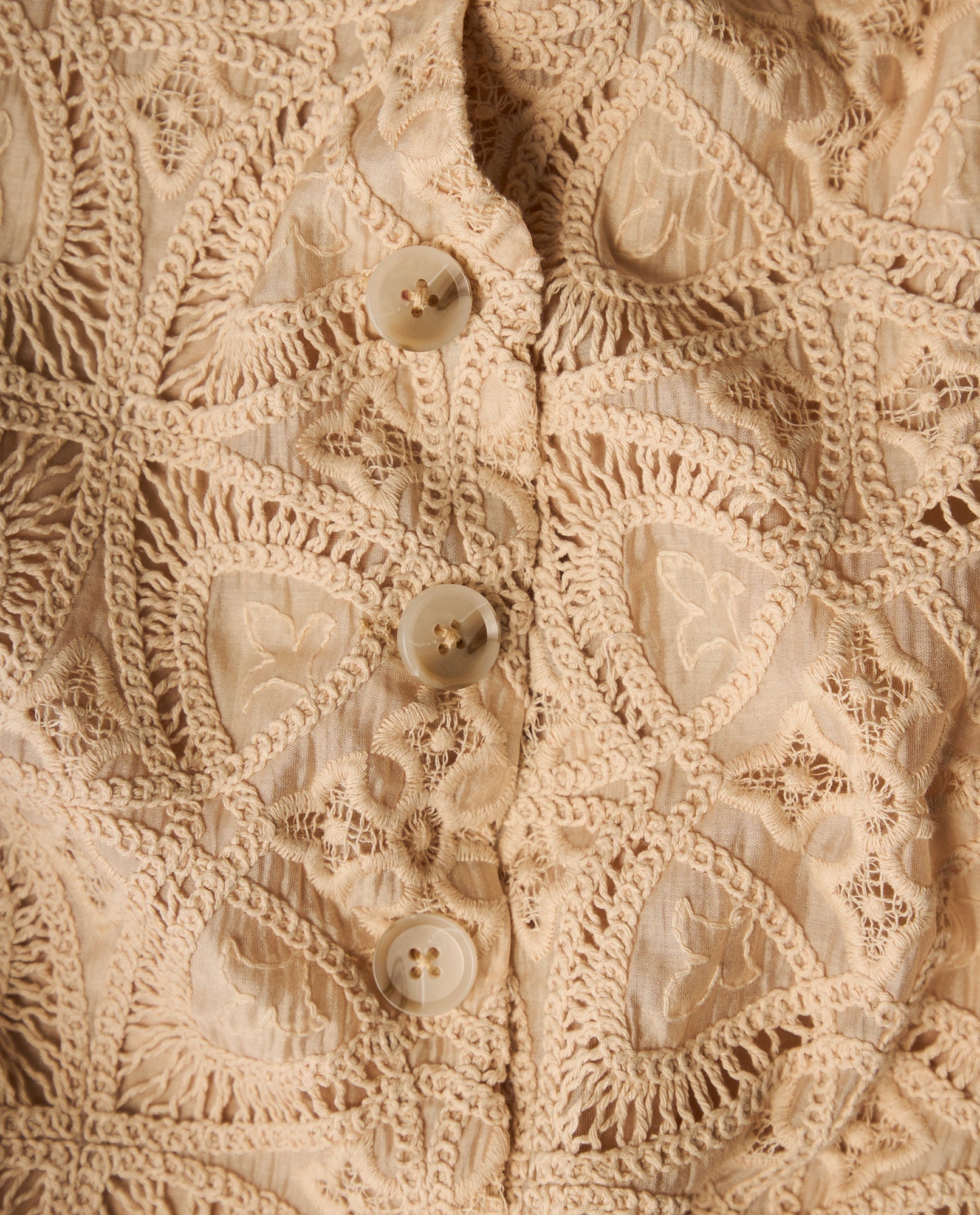Camisa camisera manga larga estampado continuo - Beige 34_612H060_BEI161010_6