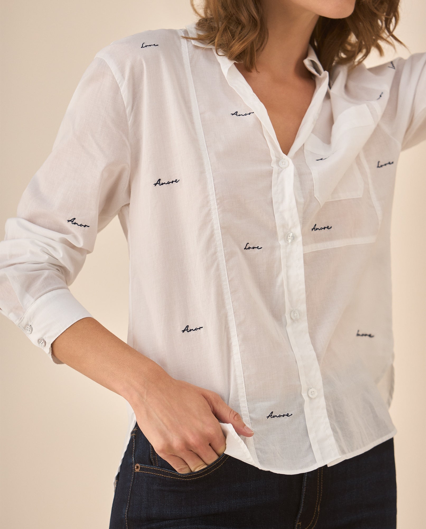 Camisa clásica manga larga para mujer - Blanco 34_613G043_BLA110601_4
