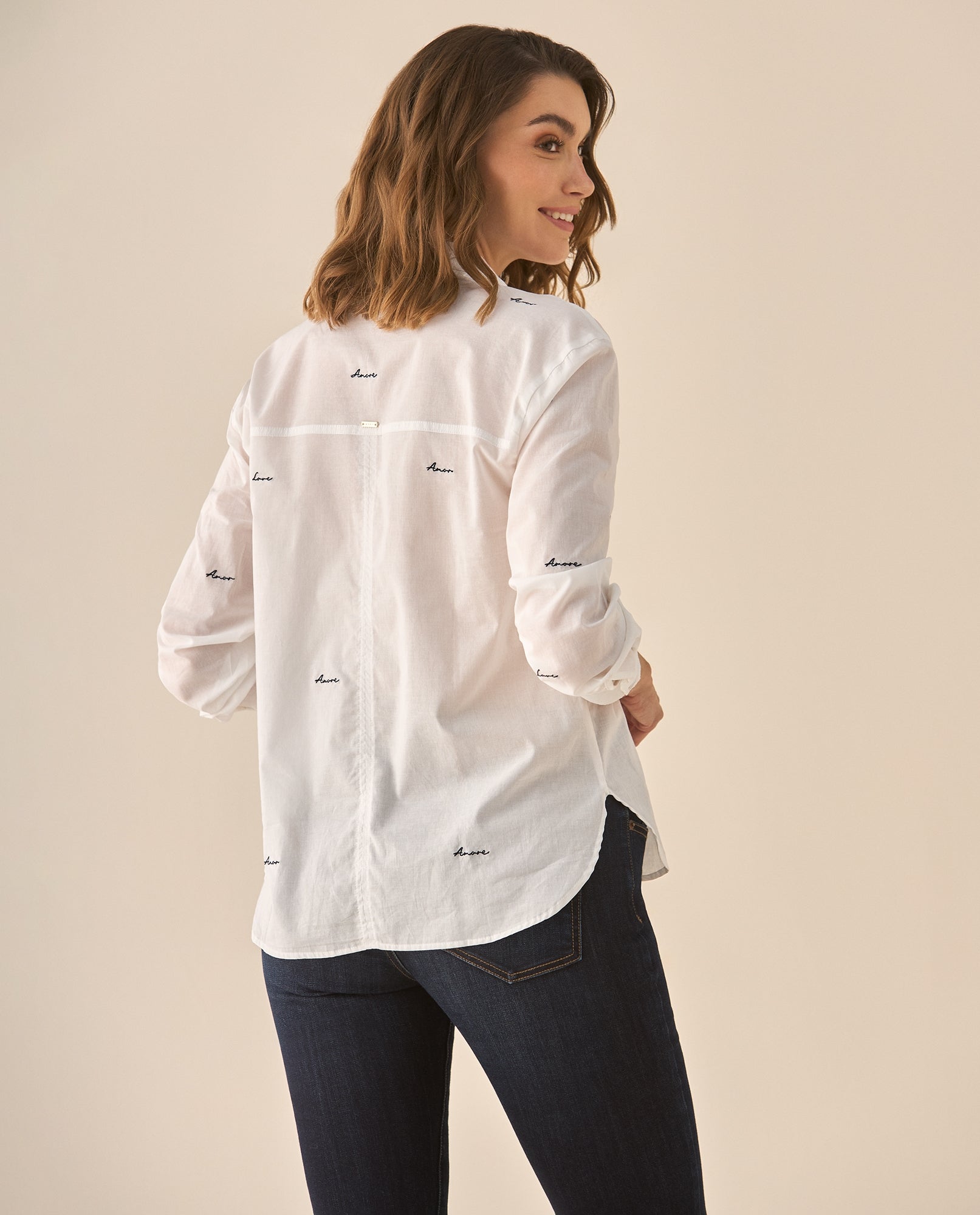 Camisa clásica manga larga para mujer - Blanco 34_613G043_BLA110601_5