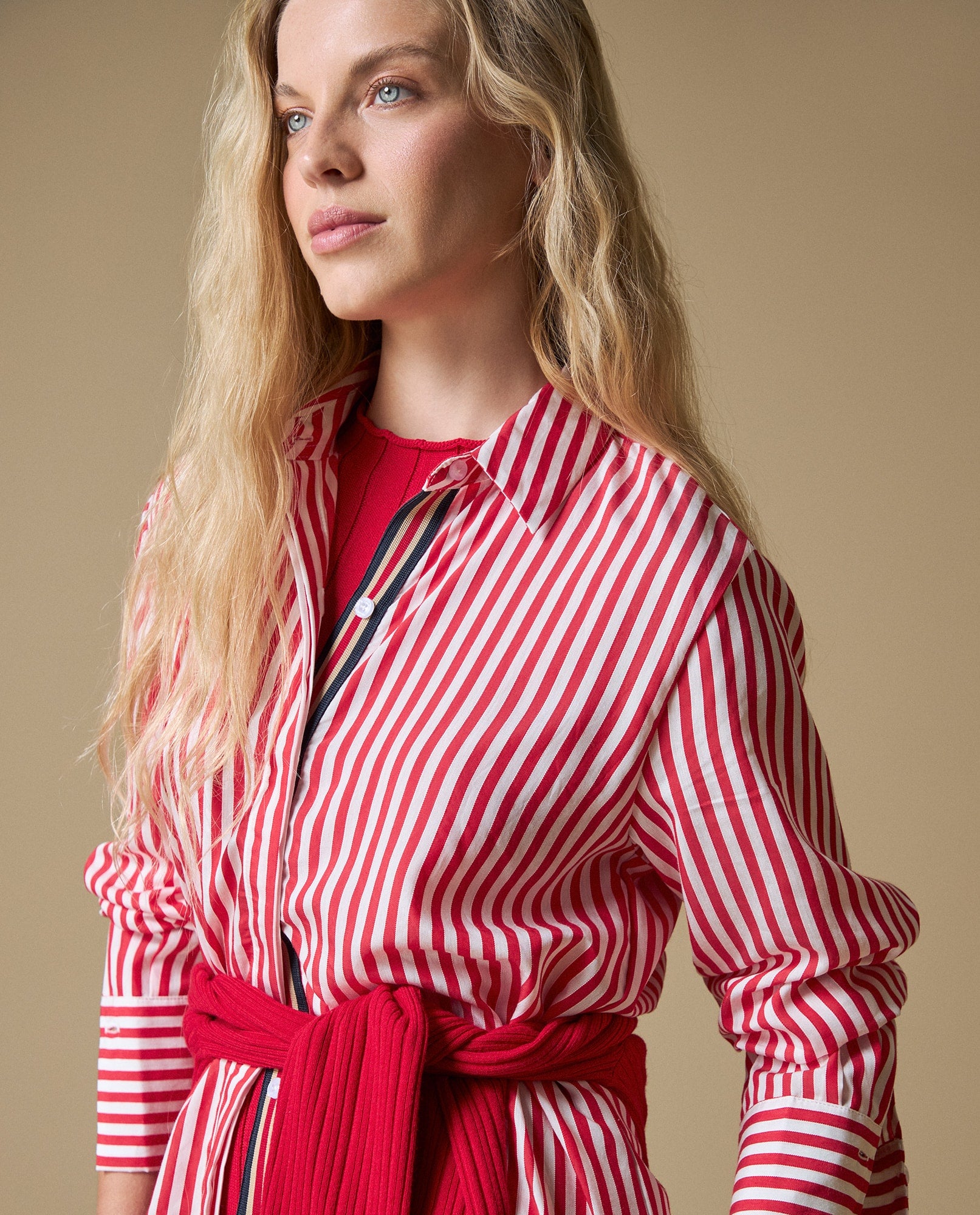 Camisa M/L a Rayas Esprit - Blanco 34_613H014_BLA110601_3