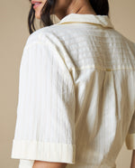 Camisa M/L Cuello Camisero - Crudo