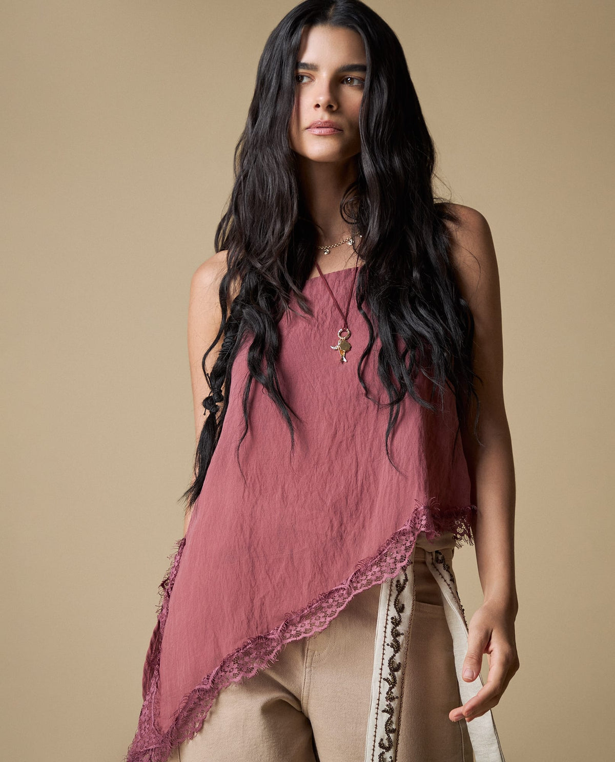 Camisa tiras cuello V - Rojo 34_613H029_ROJ181438_0