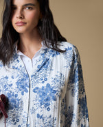 Camisa Neru Manga Larga Estampada - Crudo