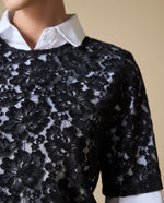 Camisa encaje botones ocultos - Negro 34_613H046_NEG190303_5