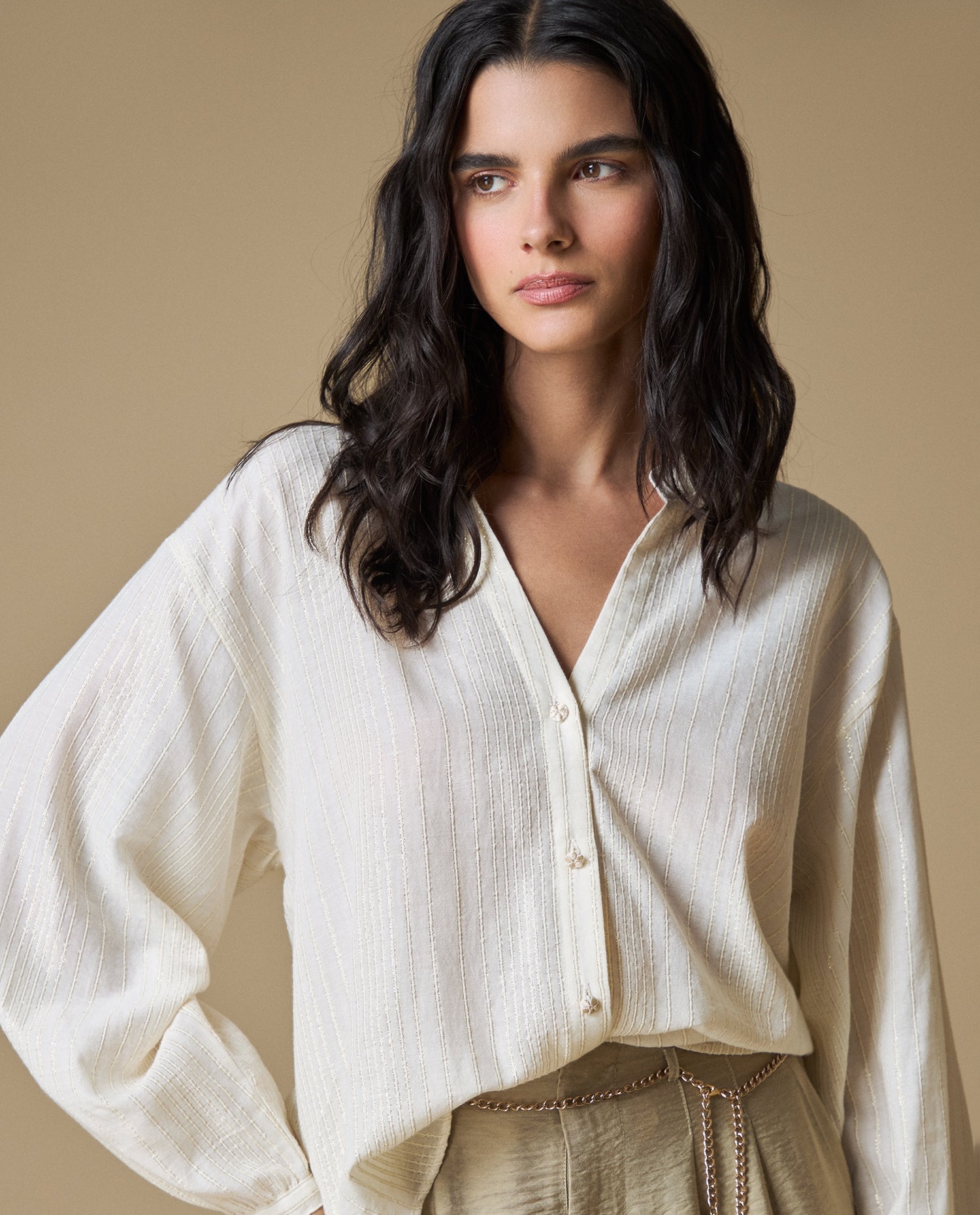 Camisa M/L 613H052 - Crudo