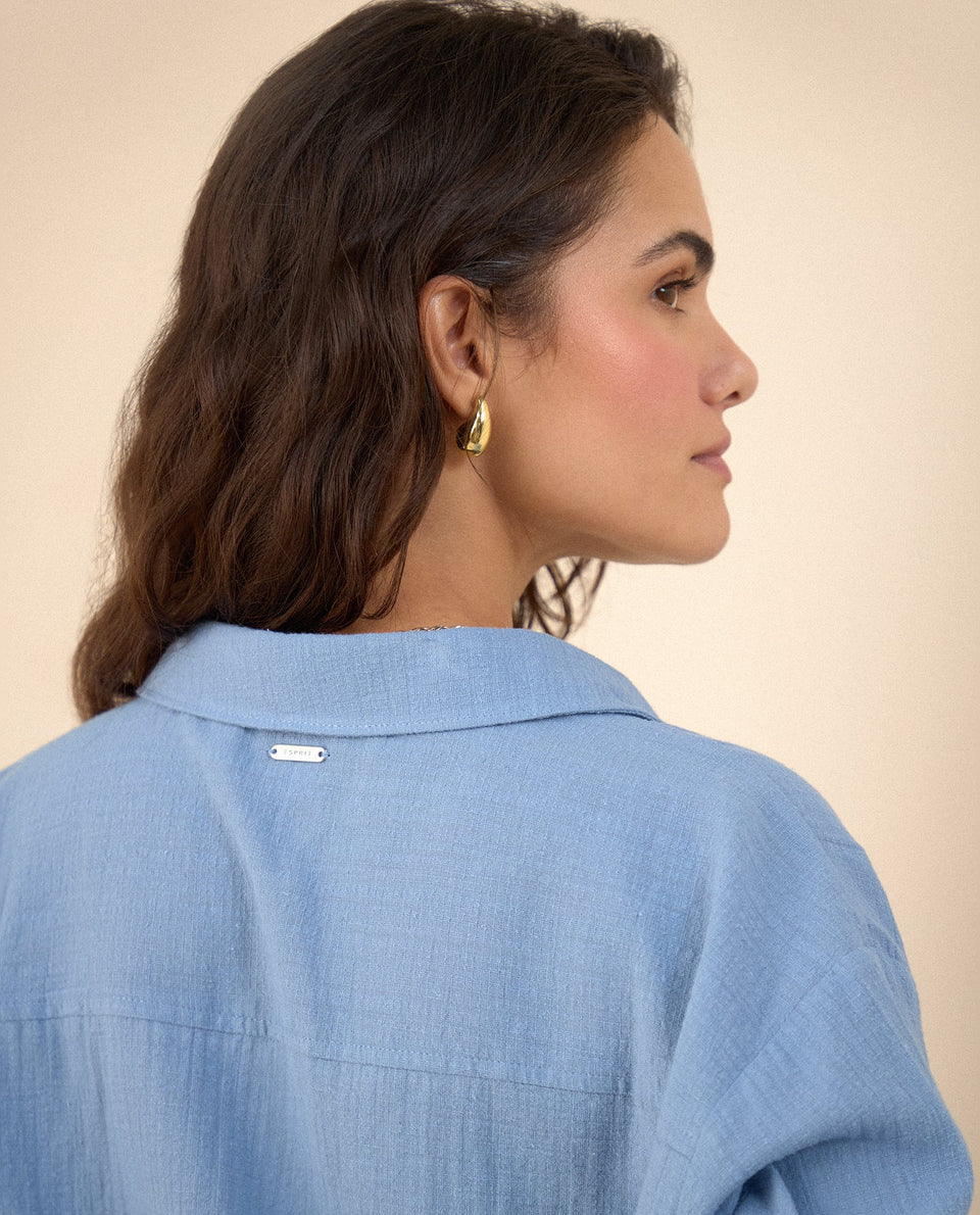 Camisa manga larga para mujer - Azul 34_615F327_AZU144214_7