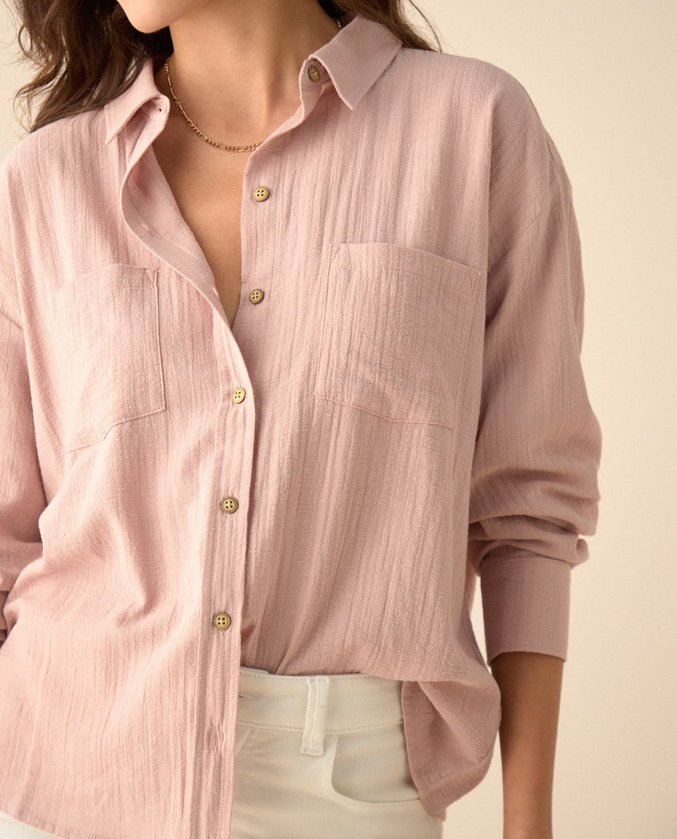 Camisa manga larga para mujer - Rosa 34_615F327_ROS112511_3