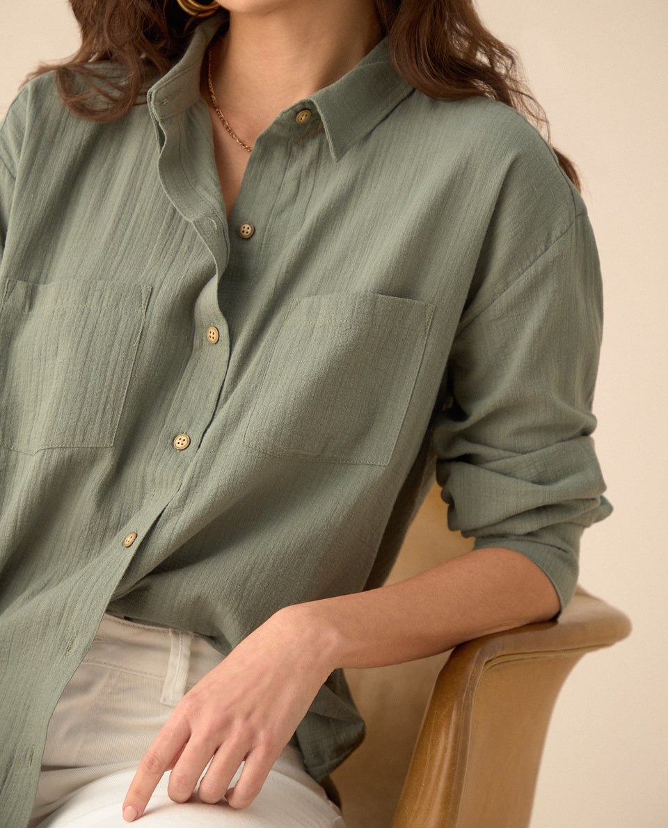 Camisa manga larga para mujer - Verde 34_615F327_VER130651_3